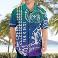 Custom King Kamehameha Day Hawaii Hawaiian Shirt Paradise of the Pacific Tribal Kakau - Gradient LT9 - Polynesian Pride