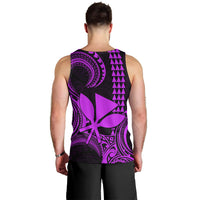 Custom King Kamehameha Day Hawaii Men Tank Top Paradise of the Pacific Tribal Kakau - Purple LT9 - Polynesian Pride