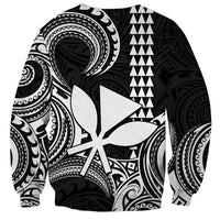 Custom King Kamehameha Day Hawaii Sweatshirt Paradise of the Pacific Tribal Kakau - White LT9 - Polynesian Pride