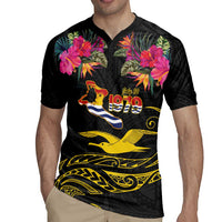 Kiribati Independence Day Personalised Rugby Jersey Gold Frigatebird with Polynesian Pattern LT9 - Polynesian Pride