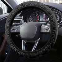Kiribati Independence Day Steering Wheel Cover Gold Frigatebird with Polynesian Pattern