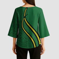 Manua Islands Polynesian Style Kimono Sleeve Blouse - Polynesian Pride