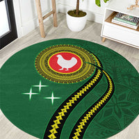 Manua Islands Polynesian Style Round Carpet