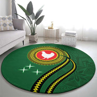 Manua Islands Polynesian Style Round Carpet