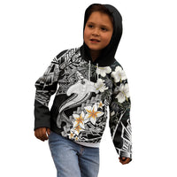 Aloha Hawaii Kid Hoodie Hammerhead Shark Tattoo Polynesian Summer - White LT9 - Polynesian Pride