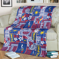 Filipino Maligayang Pasko Blanket Pacific Patchwork Xmas Vibes - Polynesian Pride