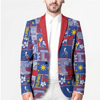 Filipino Maligayang Pasko Blazer Pacific Patchwork Xmas Vibes - Polynesian Pride