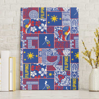 Filipino Maligayang Pasko Canvas Wall Art Pacific Patchwork Xmas Vibes - Polynesian Pride