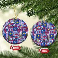 Filipino Maligayang Pasko Ceramic Ornament Pacific Patchwork Xmas Vibes - Polynesian Pride