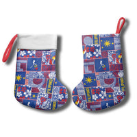Filipino Maligayang Pasko Christmas Stocking Pacific Patchwork Xmas Vibes - Polynesian Pride