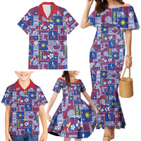 Filipino Maligayang Pasko Family Matching Mermaid Dress and Hawaiian Shirt Pacific Patchwork Xmas Vibes - Polynesian Pride