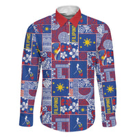 Filipino Maligayang Pasko Family Matching Short Sleeve Bodycon Dress and Hawaiian Shirt Pacific Patchwork Xmas Vibes - Polynesian Pride