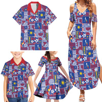 Filipino Maligayang Pasko Family Matching Summer Maxi Dress and Hawaiian Shirt Pacific Patchwork Xmas Vibes LT9 - Polynesian Pride