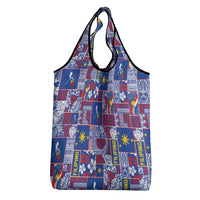 Filipino Maligayang Pasko Grocery Bag Pacific Patchwork Xmas Vibes LT9 - Polynesian Pride