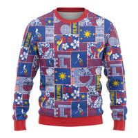 Filipino Maligayang Pasko Ugly Christmas Sweater Pacific Patchwork Xmas Vibes - Polynesian Pride
