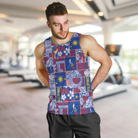 Filipino Maligayang Pasko Men Tank Top Pacific Patchwork Xmas Vibes - Polynesian Pride