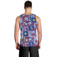 Filipino Maligayang Pasko Men Tank Top Pacific Patchwork Xmas Vibes - Polynesian Pride
