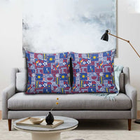 Filipino Maligayang Pasko Pillow Cover Pacific Patchwork Xmas Vibes - Polynesian Pride
