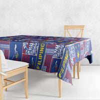 Filipino Maligayang Pasko Tablecloth Pacific Patchwork Xmas Vibes - Polynesian Pride