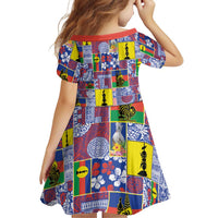 New Caledonia Joyeux Noel Family Matching Mermaid Dress and Hawaiian Shirt Pacific Patchwork Xmas Vibes LT9 - Polynesian Pride