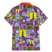 New Caledonia Joyeux Noel Family Matching Mermaid Dress and Hawaiian Shirt Pacific Patchwork Xmas Vibes - Polynesian Pride
