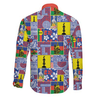 New Caledonia Joyeux Noel Family Matching Mermaid Dress and Hawaiian Shirt Pacific Patchwork Xmas Vibes LT9 - Polynesian Pride