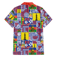New Caledonia Joyeux Noel Family Matching Tank Maxi Dress and Hawaiian Shirt Pacific Patchwork Xmas Vibes LT9 - Polynesian Pride