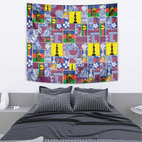 New Caledonia Joyeux Noel Tapestry Pacific Patchwork Xmas Vibes - Polynesian Pride