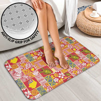 Niue Monuina e Kilisimasi Bathroom Set Pacific Patchwork Xmas Vibes - Polynesian Pride