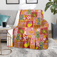 Niue Monuina e Kilisimasi Blanket Pacific Patchwork Xmas Vibes - Polynesian Pride