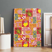 Niue Monuina e Kilisimasi Canvas Wall Art Pacific Patchwork Xmas Vibes - Polynesian Pride