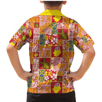 Niue Monuina e Kilisimasi Family Matching Mermaid Dress and Hawaiian Shirt Pacific Patchwork Xmas Vibes LT9 - Polynesian Pride