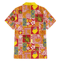 Niue Monuina e Kilisimasi Family Matching Tank Maxi Dress and Hawaiian Shirt Pacific Patchwork Xmas Vibes LT9 - Polynesian Pride