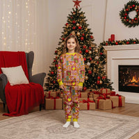 Niue Monuina e Kilisimasi Christmas Pajama Set Pacific Patchwork Xmas Vibes - Polynesian Pride