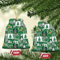 Norfolk Island Meri Krismas Ceramic Ornament Pacific Patchwork Xmas Vibes - Polynesian Pride