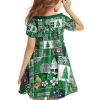 Norfolk Island Meri Krismas Family Matching Summer Maxi Dress and Hawaiian Shirt Pacific Patchwork Xmas Vibes LT9 - Polynesian Pride