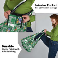 Norfolk Island Meri Krismas Grocery Bag Pacific Patchwork Xmas Vibes - Polynesian Pride