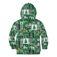 Norfolk Island Meri Krismas Kid Hoodie Pacific Patchwork Xmas Vibes LT9 - Polynesian Pride