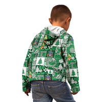 Norfolk Island Meri Krismas Kid Hoodie Pacific Patchwork Xmas Vibes LT9 - Polynesian Pride