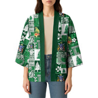 Norfolk Island Meri Krismas Kimono Pacific Patchwork Xmas Vibes - Polynesian Pride