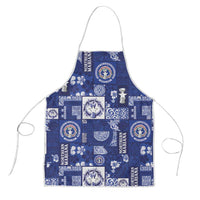 Northern Mariana Islands Magof Nochebuena Apron Pacific Patchwork Xmas Vibes - Polynesian Pride