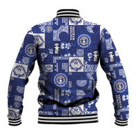 Northern Mariana Islands Magof Nochebuena Baseball Jacket Pacific Patchwork Xmas Vibes - Polynesian Pride