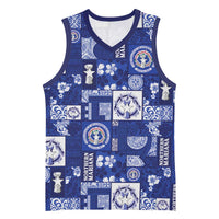 Northern Mariana Islands Magof Nochebuena Basketball Jersey Pacific Patchwork Xmas Vibes - Polynesian Pride