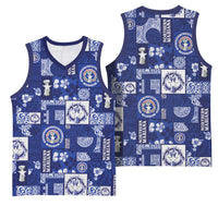 Northern Mariana Islands Magof Nochebuena Basketball Jersey Pacific Patchwork Xmas Vibes - Polynesian Pride