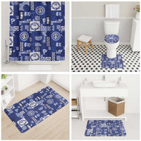 Northern Mariana Islands Magof Nochebuena Bathroom Set Pacific Patchwork Xmas Vibes - Polynesian Pride