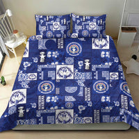Northern Mariana Islands Magof Nochebuena Bedding Set Pacific Patchwork Xmas Vibes - Polynesian Pride