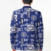 Northern Mariana Islands Magof Nochebuena Blazer Pacific Patchwork Xmas Vibes - Polynesian Pride