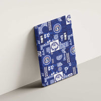 Northern Mariana Islands Magof Nochebuena Canvas Wall Art Pacific Patchwork Xmas Vibes - Polynesian Pride