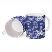 Northern Mariana Islands Magof Nochebuena Ceramic Mug Pacific Patchwork Xmas Vibes - Polynesian Pride