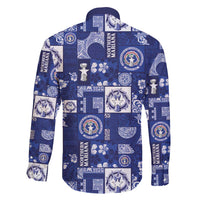 Northern Mariana Islands Magof Nochebuena Family Matching Puletasi and Hawaiian Shirt Pacific Patchwork Xmas Vibes - Polynesian Pride